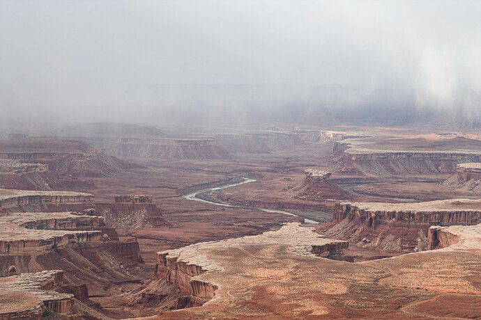 Clouds Descending on Green River Overlook