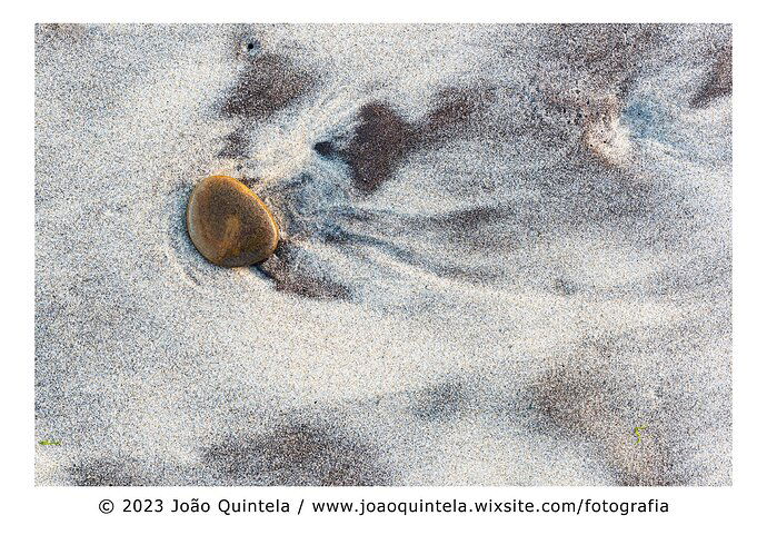 Pebble on Colourfull Sand