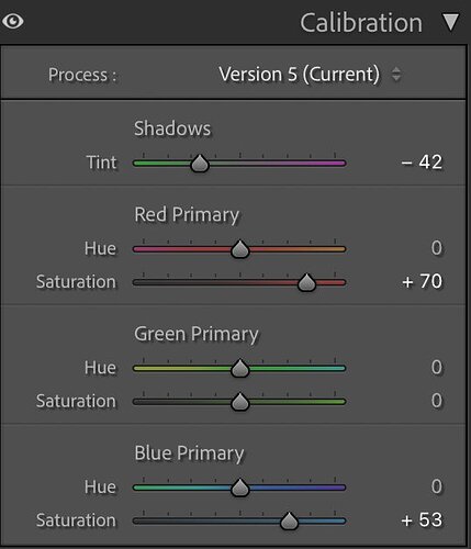 LRC calibration tab