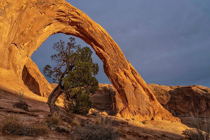 Winter Sunset at Corona Arch