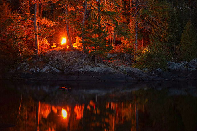 Night in the Boundary Waters