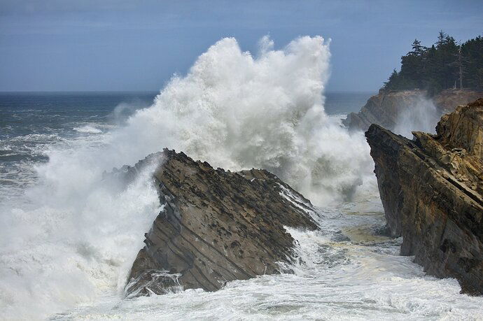 King Tide Action on the Oregon Coast