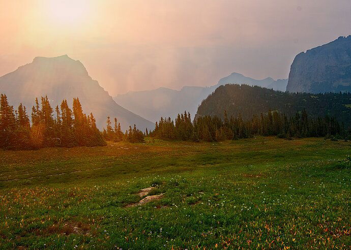 Sunrise Through Smoke