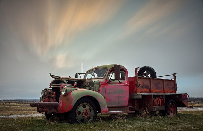 Old Firetruck Dawn