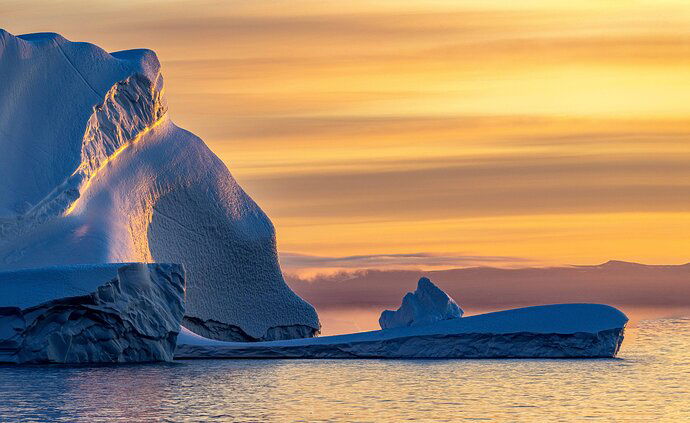 Blue Ice/Golden Sky