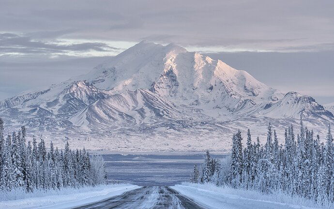 Approaching Mount Drum