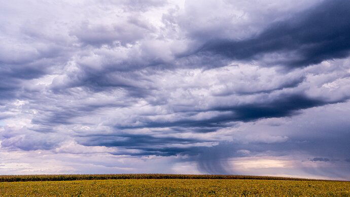 Under threatening skies