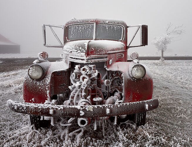 Frosted Fire Truck