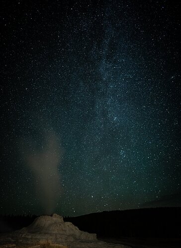 Geyser and the Milky Way