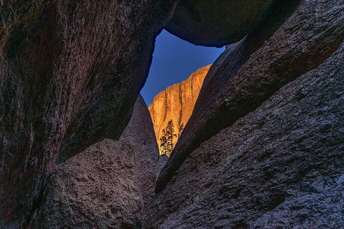 Inside a Cave Looking Out