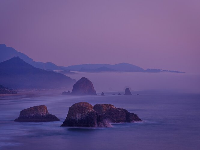 Haystack Sunset