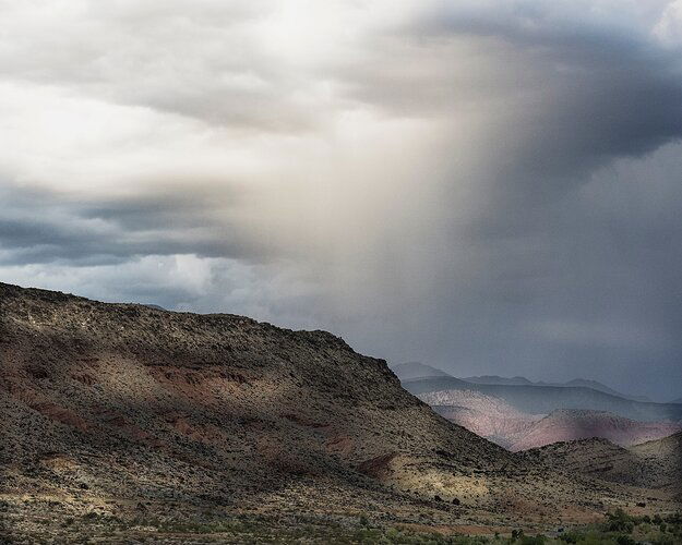 Summer Storm on the Way to Zion