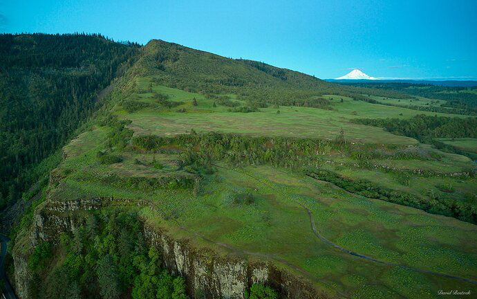 Aerial View of Rowena Plateau, Take 2