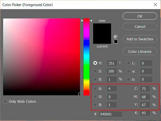 Foreground Color Picker
