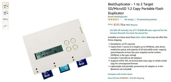 SD Card Duplicator