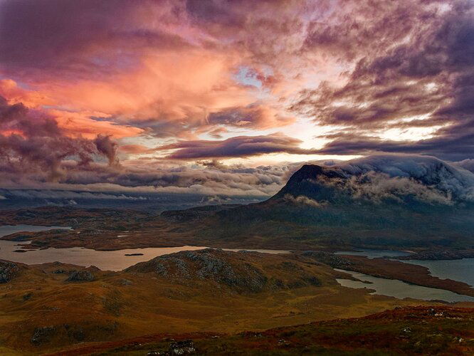 Sunrise from Stac Pollaidh