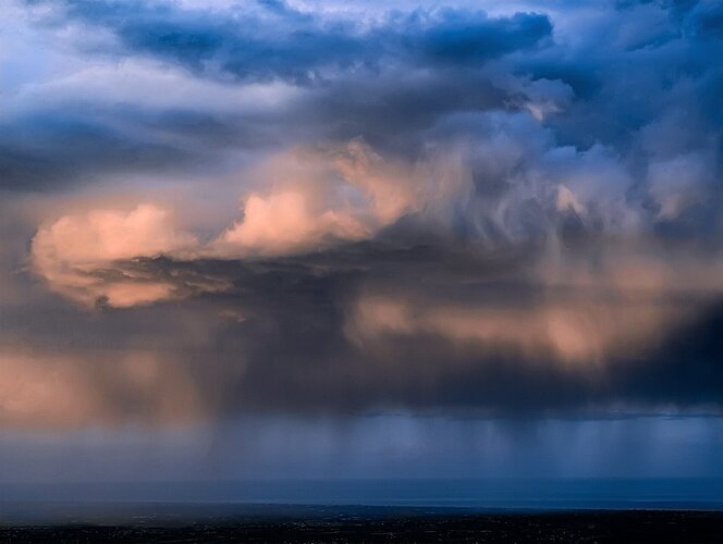 Rimini tempesta sl mare al tramonto  WEB migliore
